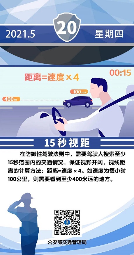 21年5月日驾车安全提示 防御性驾驶法则 15秒视距 江门市机动车年审检测预约